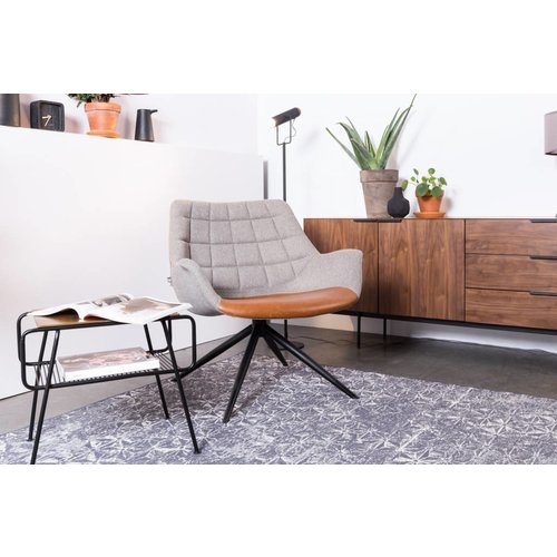 Zuiver Doulton vintage bruin lounge stoel
