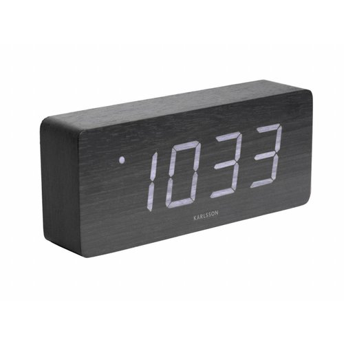 Karlsson Tube alarmklok Wit LED tafelmodel Karlsson Tube alarmklok Wit LED tafelmodel