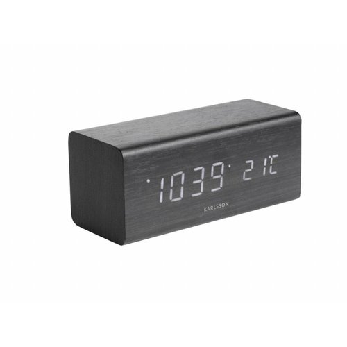 Karlsson Block alarmklok Wit LED tafelmodel Karlsson Block alarmklok Wit LED tafelmodel