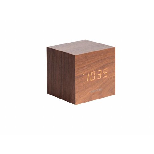 Karlsson Mini Cube alarmklok Wit LED tafelmodel Karlsson Mini Cube alarmklok Wit LED tafelmodel