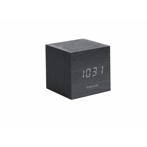 Karlsson Mini Cube alarmklok Wit LED tafelmodel