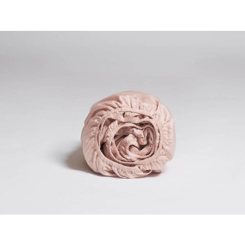 Yumeko Hoeslaken katoensatijn dusty rose