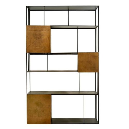 Pols Potten Shelf unit gold doors open wandkast dubbel Pols Potten Shelf unit gold doors open wandkast dubbel