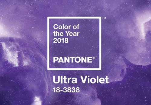 Ultra Violet kleur van het jaar 2018