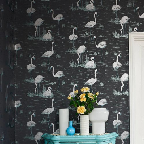 Cole & Son Flamingos behangpapier - Contemporary restyled