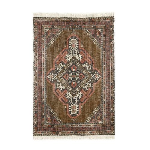 HKLiving Geprint katoen/jute tapijt stonewashed 120 x 180 HKLiving Geprint katoen/jute tapijt stonewashed 120 x 180
