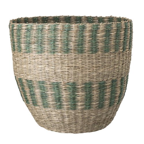 Bloomingville Mand in zeegras multicolor Ø33 x H31 Bloomingville Mand in zeegras multicolor Ø33 x H31