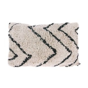 HKLiving Coussin zigzag en coton (40x60)