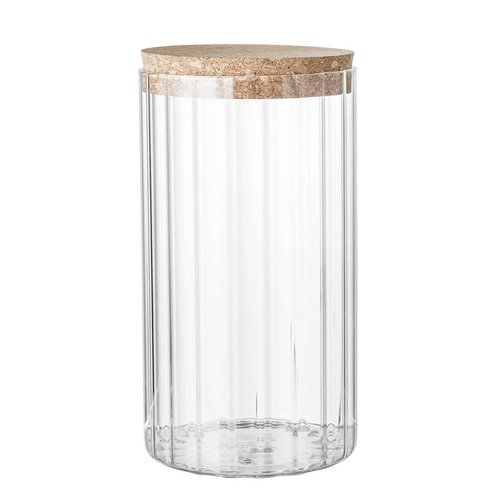 Bloomingville Roan voorraadpot glas Ø11 cm x H21 cm