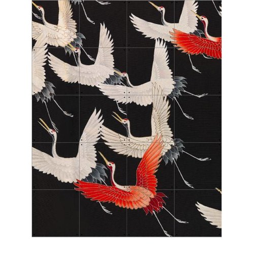 IXXI IXXI wanddecoratie - Kimono with cranes