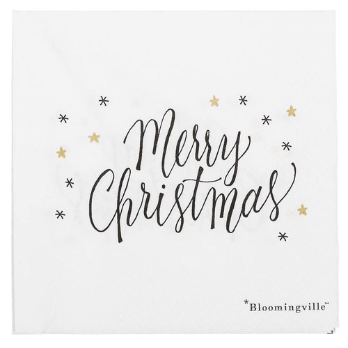 Bloomingville Papieren servetten Kerst pak van 20 Bloomingville Papieren servetten Kerst pak van 20