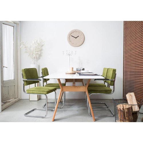 Zuiver Ridge armstoel ribfluweel Zuiver Ridge armstoel ribfluweel