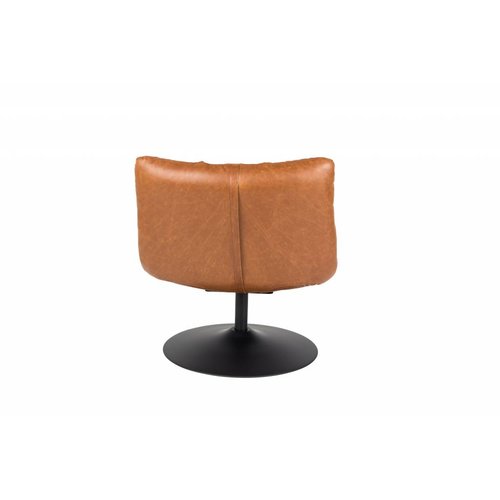 Dutchbone Bar loungestoel bruin (PU leer)