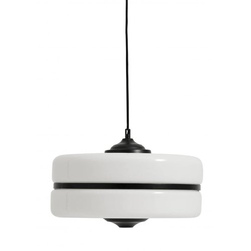 nordal Hanglamp glas met zwart ijzer nordal Hanglamp glas met zwart ijzer