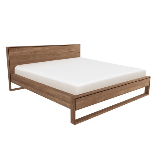 Ethnicraft Nordic II bed - teak matras 180 cm Ethnicraft Nordic II bed - teak matras 180 cm