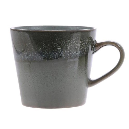 HK Living 70's cappuccino mok Moss HK Living 70's cappuccino mok Moss