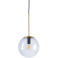 Orb bol hanglamp mat antiek messing 20 cm