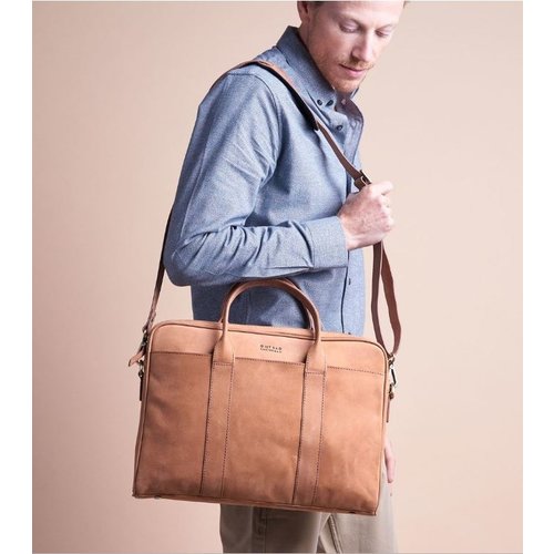 O My Bag The Harvey werktas - hunter leather camel