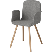 Palm armstoel stof/leder