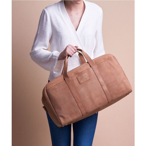 O My Bag Otis weekender reistas -  hunter leder camel