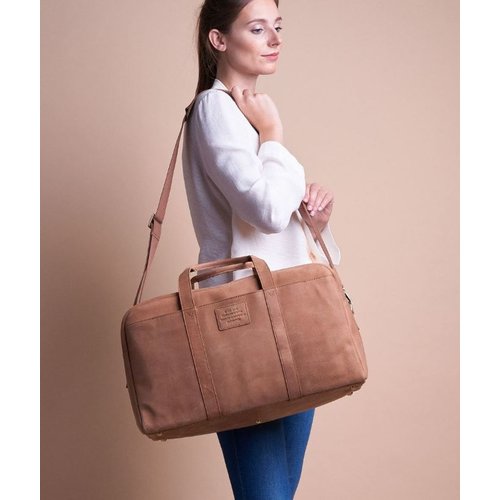 O My Bag Otis weekender reistas -  hunter leder camel