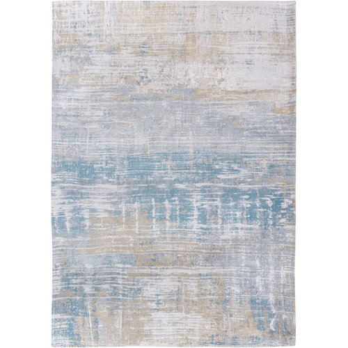 Louis De Poortere Rugs Streaks long island blue tapijt Atlantic Collection