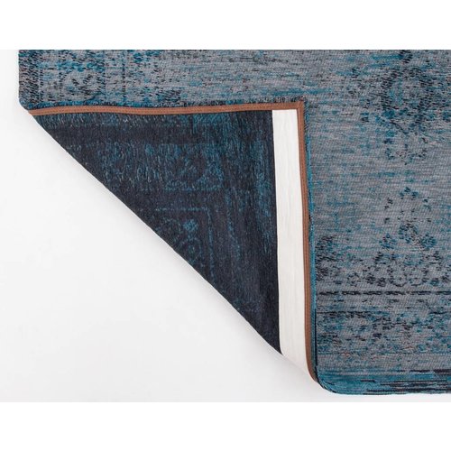 Louis De Poortere Rugs Medallion grey turquoise tapijt Fading World Collection