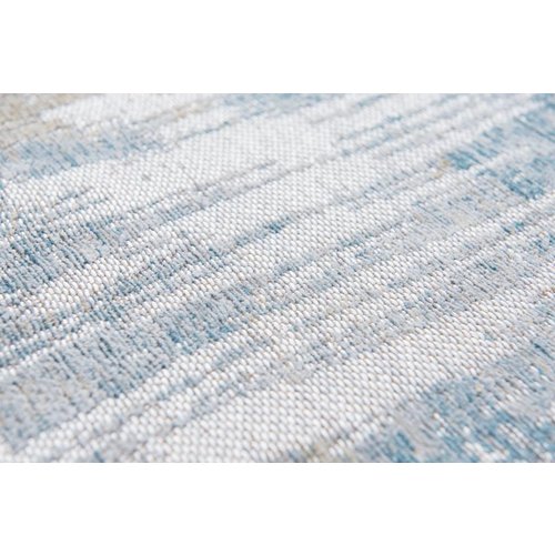 Louis De Poortere Rugs Streaks long island blue tapijt Atlantic Collection