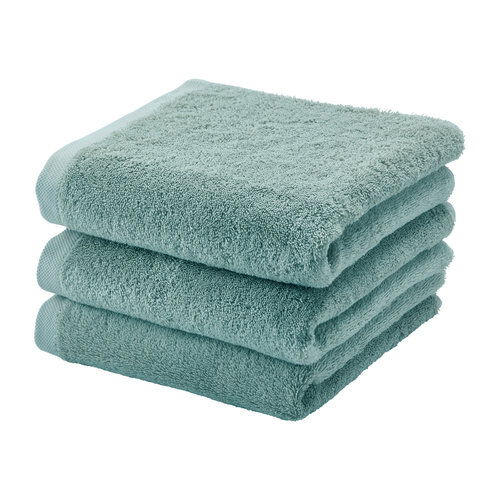 Aquanova London handdoek groen 55 x 100 set van 3 Aquanova London handdoek groen 55 x 100 set van 3