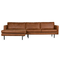 Rodeo chaise longue links recycle leer