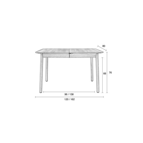 Zuiver Glimps tafel essen natuur