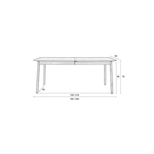 Zuiver Glimps tafel essen natuur