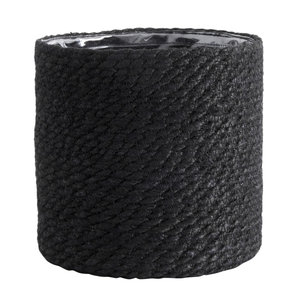 nordal Panier en jute noir Ø 18 cm