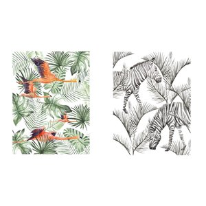 IXXI IXXI Wanddecoratie - Flamingo Flight & Zebra Palm