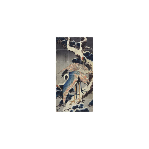 IXXI IXXI Wanddecoratie - Two cranes on a snowy pine branch