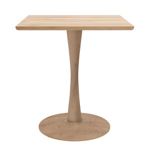 Ethnicraft Torsion table à manger carrée en chêne naturel
