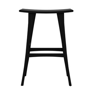 Ethnicraft Osso tabouret de bar en chêne noir - H 77,5 Ethnicraft Osso tabouret de bar en chêne noir - H 77,5