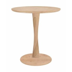 Ethnicraft Torsion table à manger ronde en chêne naturel