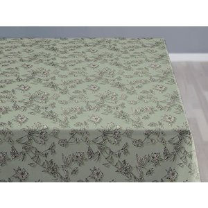 Södahl Shadow flower nappe lavable au mètre - Tea green Södahl Shadow flower nappe lavable au mètre - Tea green