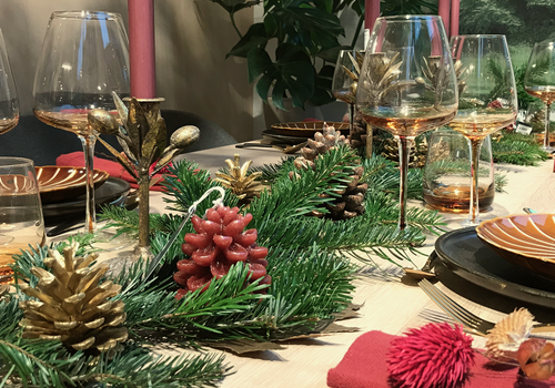 Een warme kersttafel