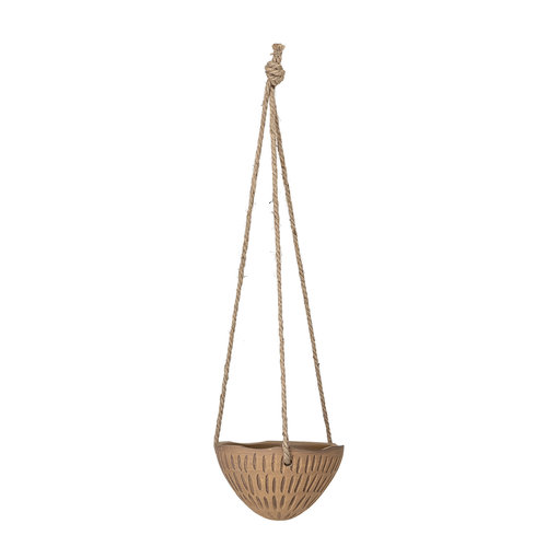 Bloomingville Hangende bloempot bruin terracotta Ø21 Bloomingville Hangende bloempot bruin terracotta Ø21