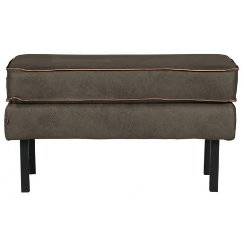 BePureHome Rodeo hocker op poten recycle leer BePureHome Rodeo hocker op poten recycle leer