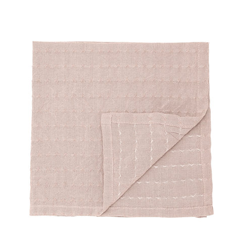 Bloomingville Gento servet roze katoen set van 4 Bloomingville Gento servet roze katoen set van 4