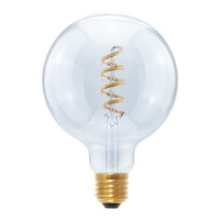 Ledlamp globe 125 Curved spiral - 350 lm