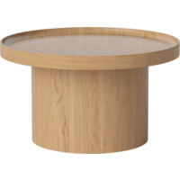 Plateau salontafel witgekalkte eik medium