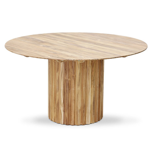 HKLiving Pillar ronde eettafel teak