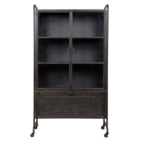 BePureHome Steel storage vitrinekast metaal zwart BePureHome Steel storage vitrinekast metaal zwart