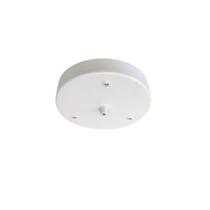 Nud Collection Rosace de plafond en métal blanc 3 trous