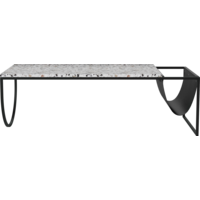 Piero salontafel zwartgelakte staal