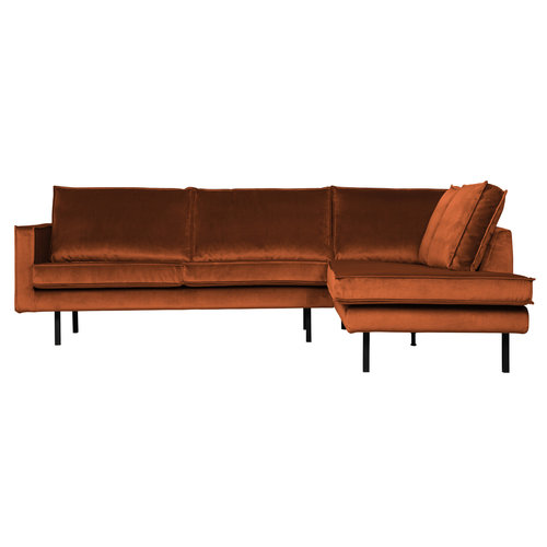 BePureHome Rodeo hoeksofa rechts fluweel BePureHome Rodeo hoeksofa rechts fluweel